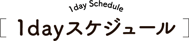 1day schedule 1dayスケジュール